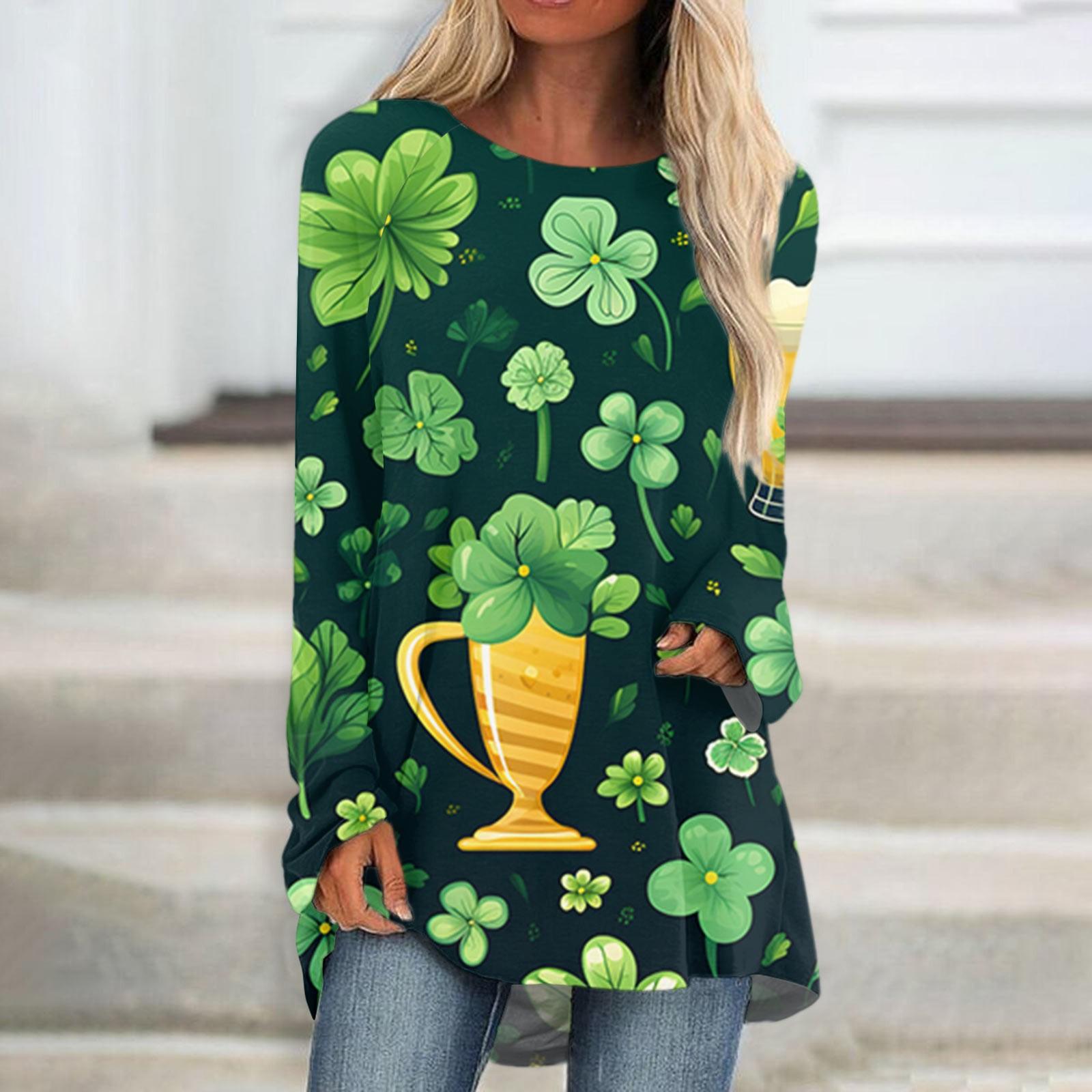 Женская повседневная мода St. Блузка средней длины с длинными рукавами и принтом «День Святого Патрика» XL жёлтый
Женская повседневная мода St. Блузка средней длины с длинными рукавами и принтом «День Святого Патрика» XL жёлтый