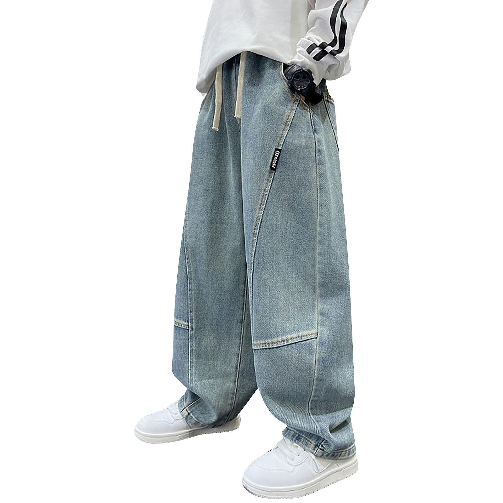 Boys Fleece Jeans, Ripped Straight Jeans, Children s And Winter Loose Regular Elastic Waist Jeans 170
Boys Fleece Jeans, Ripped Straight Jeans, Children s And Winter Loose Regular Elastic Waist Jeans 170