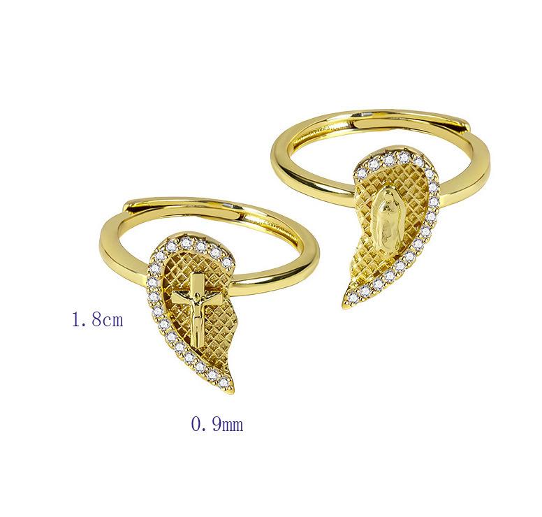 2Pcs gold heart-shaped couple open ring set, fashionable and exquisite diamond-set Valentine s Day gift.
2Pcs gold heart-shaped couple open ring set, fashionable and exquisite diamond-set Valentine s Day gift.
