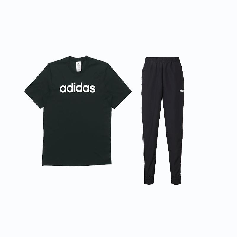 Adidas Letter Print Breathable Short Sleeve T-Shirt And Striped Design Long Pants Casual Sports Set Men Sets Black DU0404+DZ8488 S
Adidas Letter Print Breathable Short Sleeve T-Shirt And Striped Design Long Pants Casual Sports Set Men Sets Black DU0404+DZ8488 S