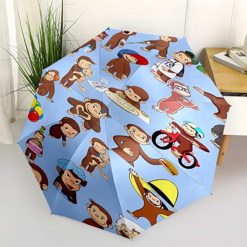 Curious George, monkey activities Themed Automatic Opening and Closing Umbrella, Compact Travel Umbrella, Lightweight and Portable, Suitable
Curious George, monkey activities Themed Automatic Opening and Closing Umbrella, Compact Travel Umbrella, Lightweight and Portable, Suitable