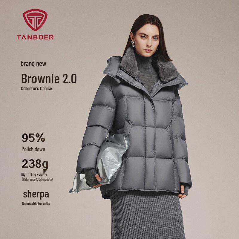 Tanboer Women s Mid-Length Down Jacket with Detachable Hood S 160
Tanboer Women s Mid-Length Down Jacket with Detachable Hood S 160