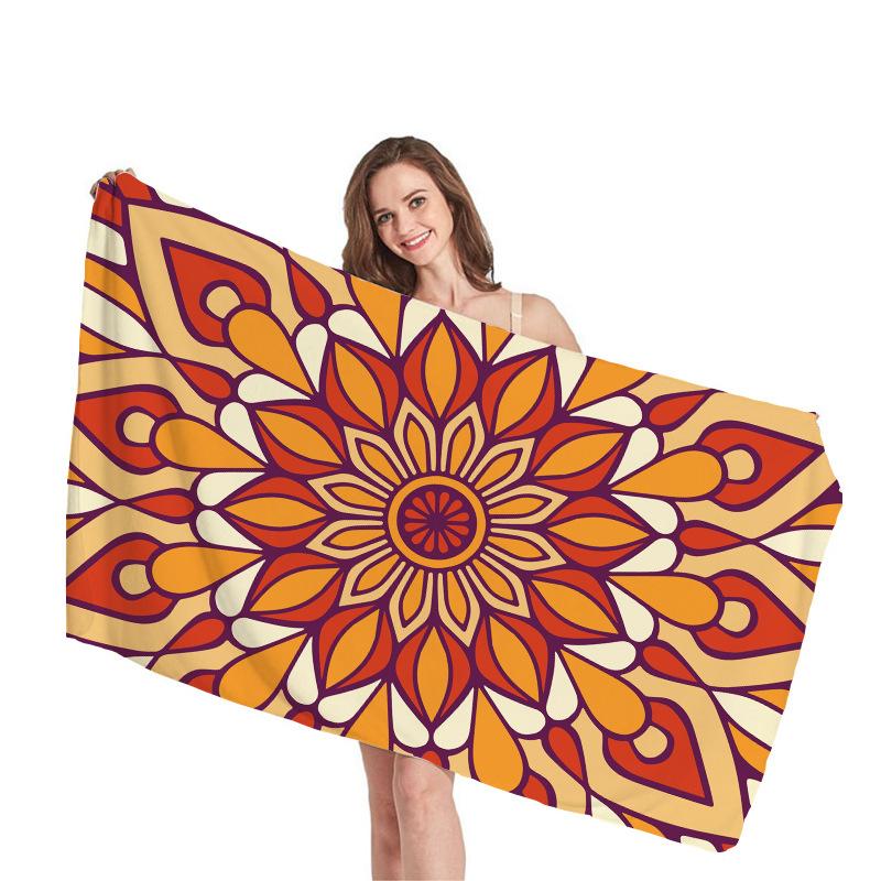Mantra geometric pattern digital-printed polyester Superfine fiber double-sided fleece Beach vacation bath towel, beach towel W30*H60(CM)
Mantra geometric pattern digital-printed polyester Superfine fiber double-sided fleece Beach vacation bath towel, beach towel W30*H60(CM)