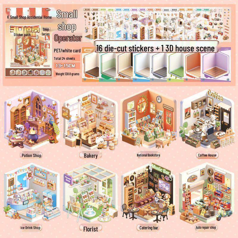 Yuxian 3D Miniature Sticker Book: Dream Room Scene for Kids Standard
Yuxian 3D Miniature Sticker Book: Dream Room Scene for Kids Standard