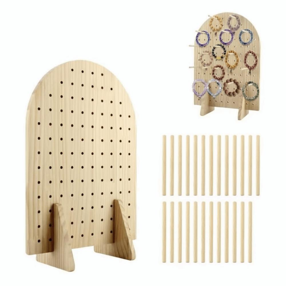 Wooden Pegboard Display Stand Decoration Tabletop Display Organizer for Selling Accessories коричневий
Wooden Pegboard Display Stand Decoration Tabletop Display Organizer for Selling Accessories коричневий