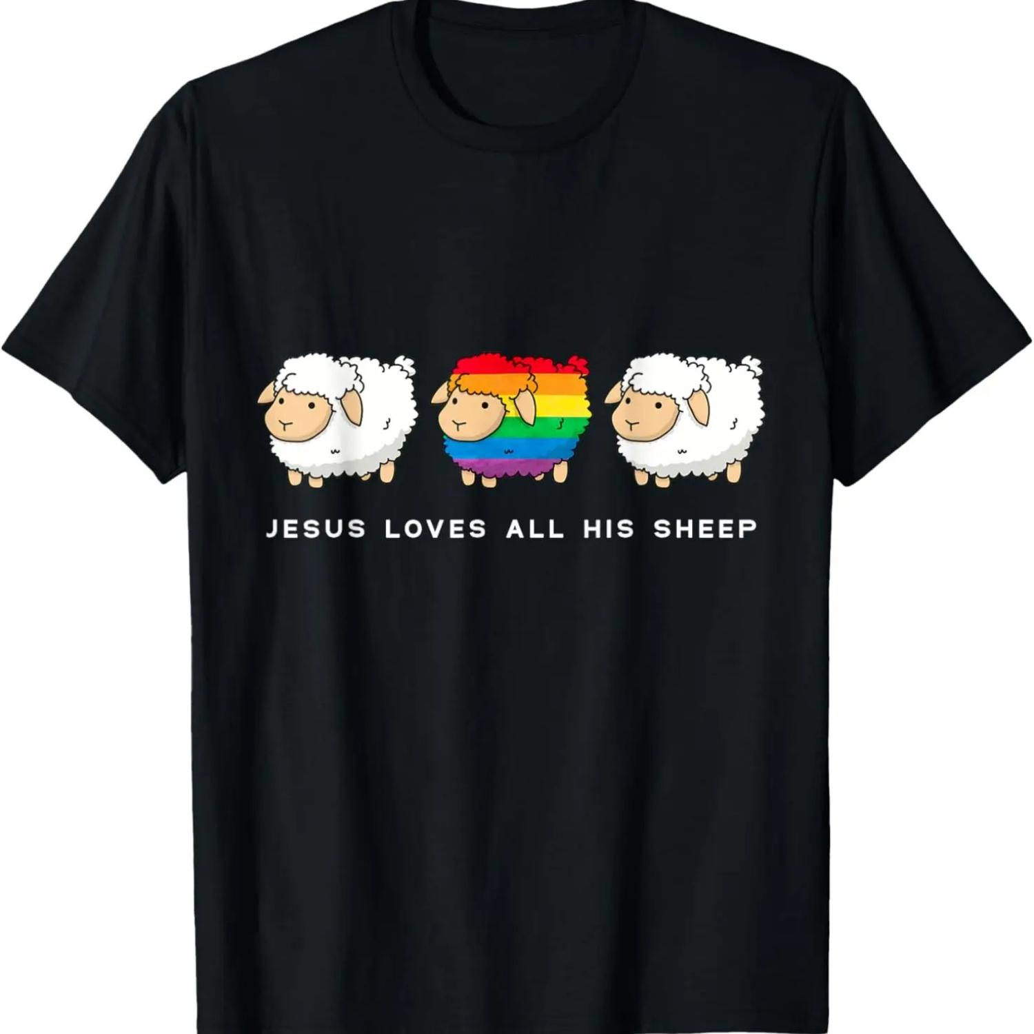 Jesus Loves All His Sheep Gay Pride Queer Christian LGBTQ T-Shirt XXXXXL чорний
Jesus Loves All His Sheep Gay Pride Queer Christian LGBTQ T-Shirt XXXXXL чорний