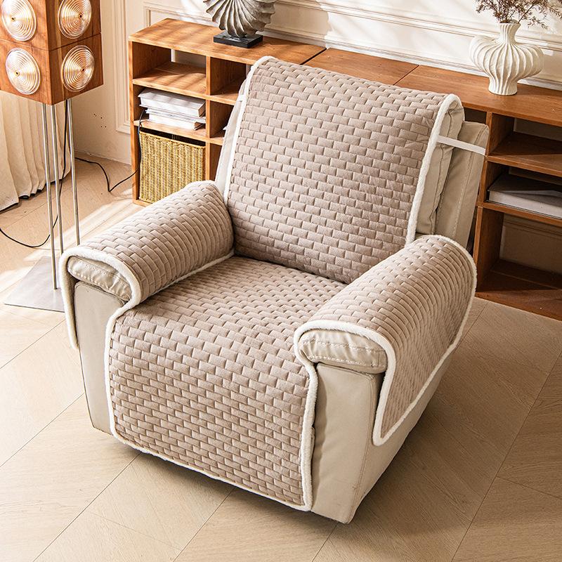 Thick Plush Recliner Sofa Cover 1 Seater Plaid Pattern Armchair Slipcovers Washable Relax Recliner Chair Protector Home Decor хаки
Thick Plush Recliner Sofa Cover 1 Seater Plaid Pattern Armchair Slipcovers Washable Relax Recliner Chair Protector Home Decor хаки