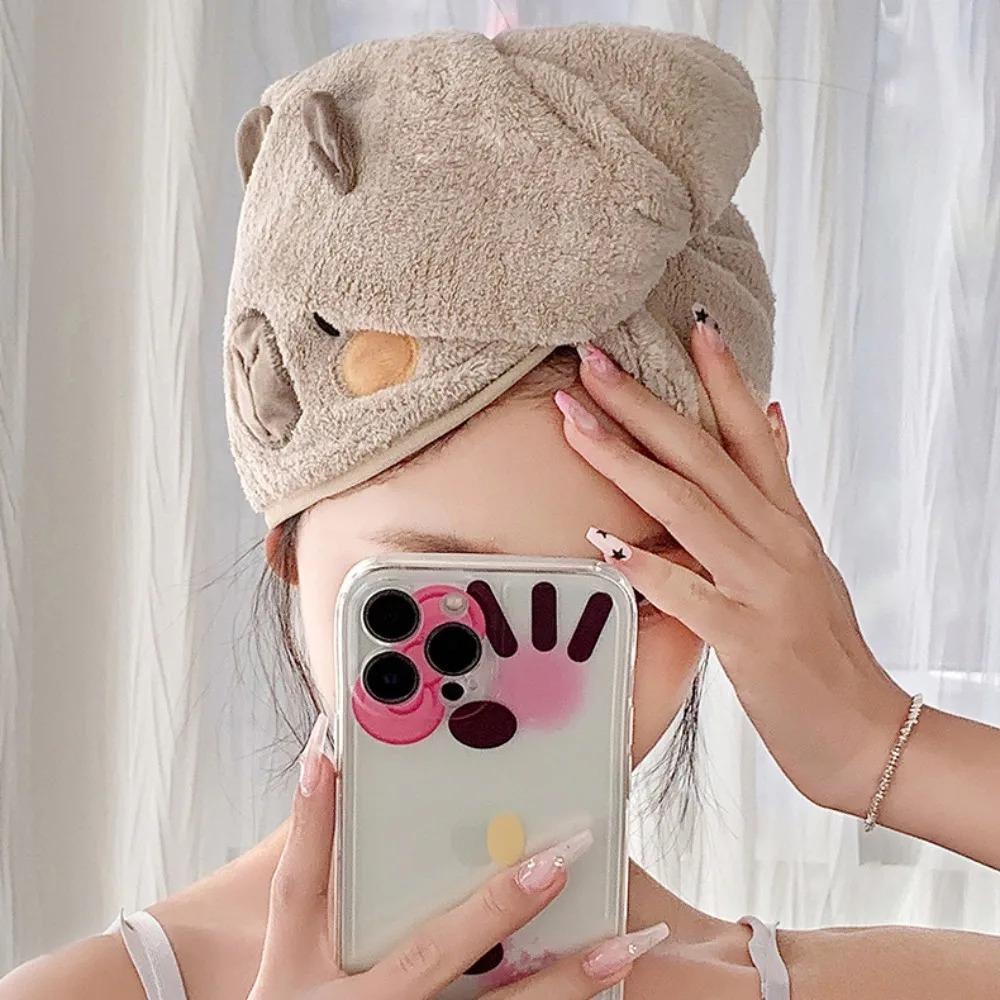 Cartoon Capybara Dry Hair Cap Combed Cotton Shower Cap Cute Capybara Towel Unisex style3
Cartoon Capybara Dry Hair Cap Combed Cotton Shower Cap Cute Capybara Towel Unisex style3