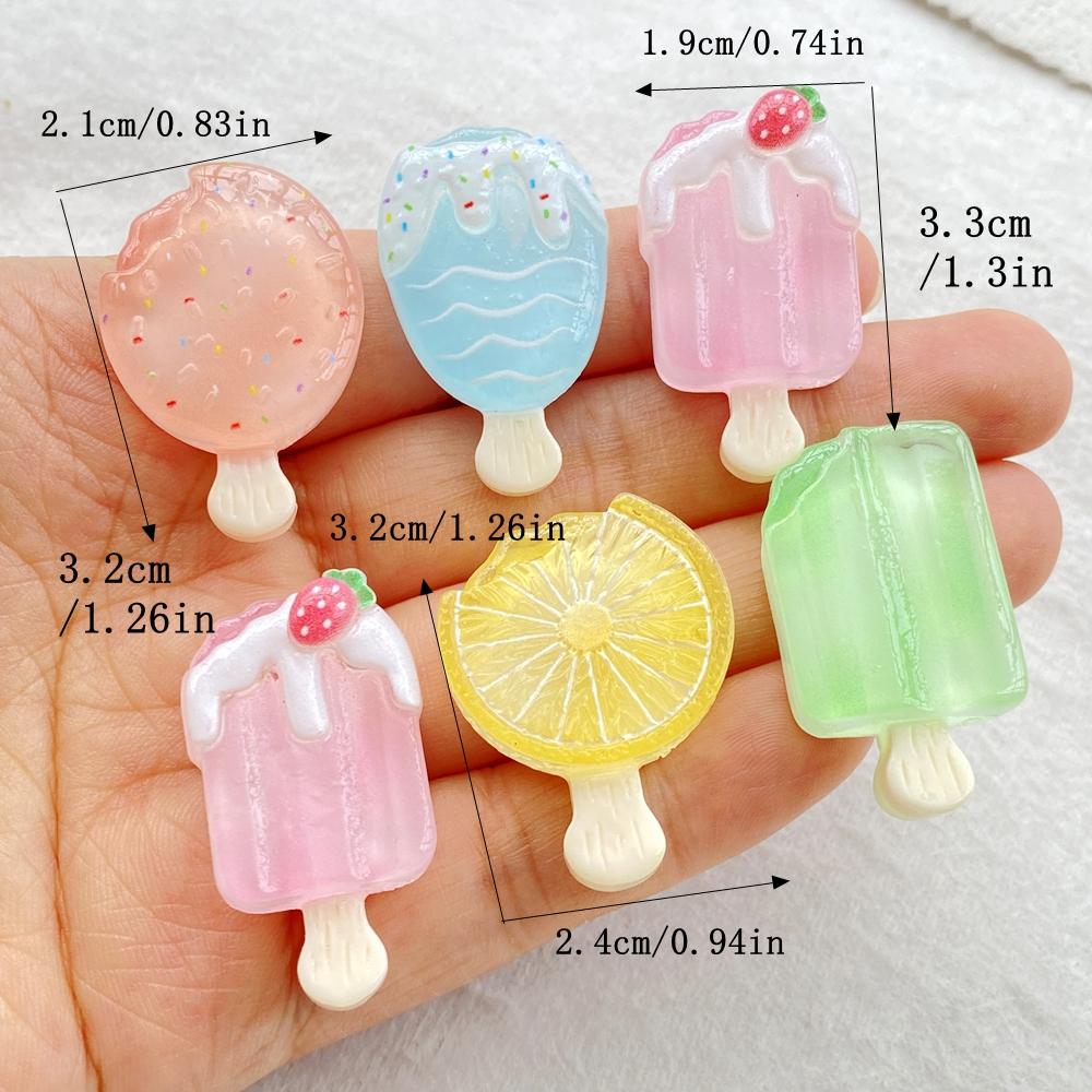 10Pcs Cute Resin Transparent Fruit Strawberry, Lemon Ice Cream Flat Back Scrapbooking DIY Jewelry Craft Decoration Accessories
10Pcs Cute Resin Transparent Fruit Strawberry, Lemon Ice Cream Flat Back Scrapbooking DIY Jewelry Craft Decoration Accessories