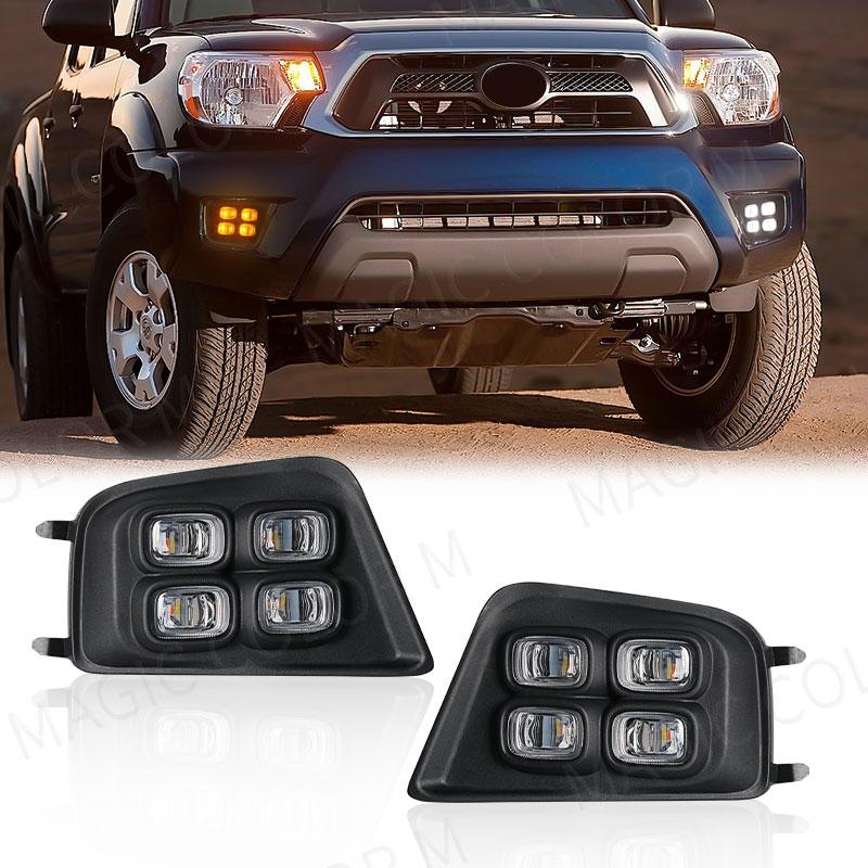 Автомобильные ДХО для Toyota Tacoma 2012 2013 2014 2015 светодиодные дневные ходовые огни дневной свет поворотник вождение автостайлинг противотуманные фары 2 шт.
Автомобильные ДХО для Toyota Tacoma 2012 2013 2014 2015 светодиодные дневные ходовые огни дневной свет поворотник вождение автостайлинг противотуманные фары 2 шт.