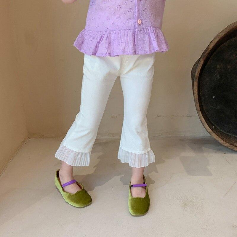 Брюки-клеш для маленьких девочек, леггинсы, брюки с эластичной резинкой на талии, специальные кружевные брюки с рюшами, детская одежда, От 3 до 8 лет 9
Брюки-клеш для маленьких девочек, леггинсы, брюки с эластичной резинкой на талии, специальные кружевные брюки с рюшами, детская одежда, От 3 до 8 лет 9