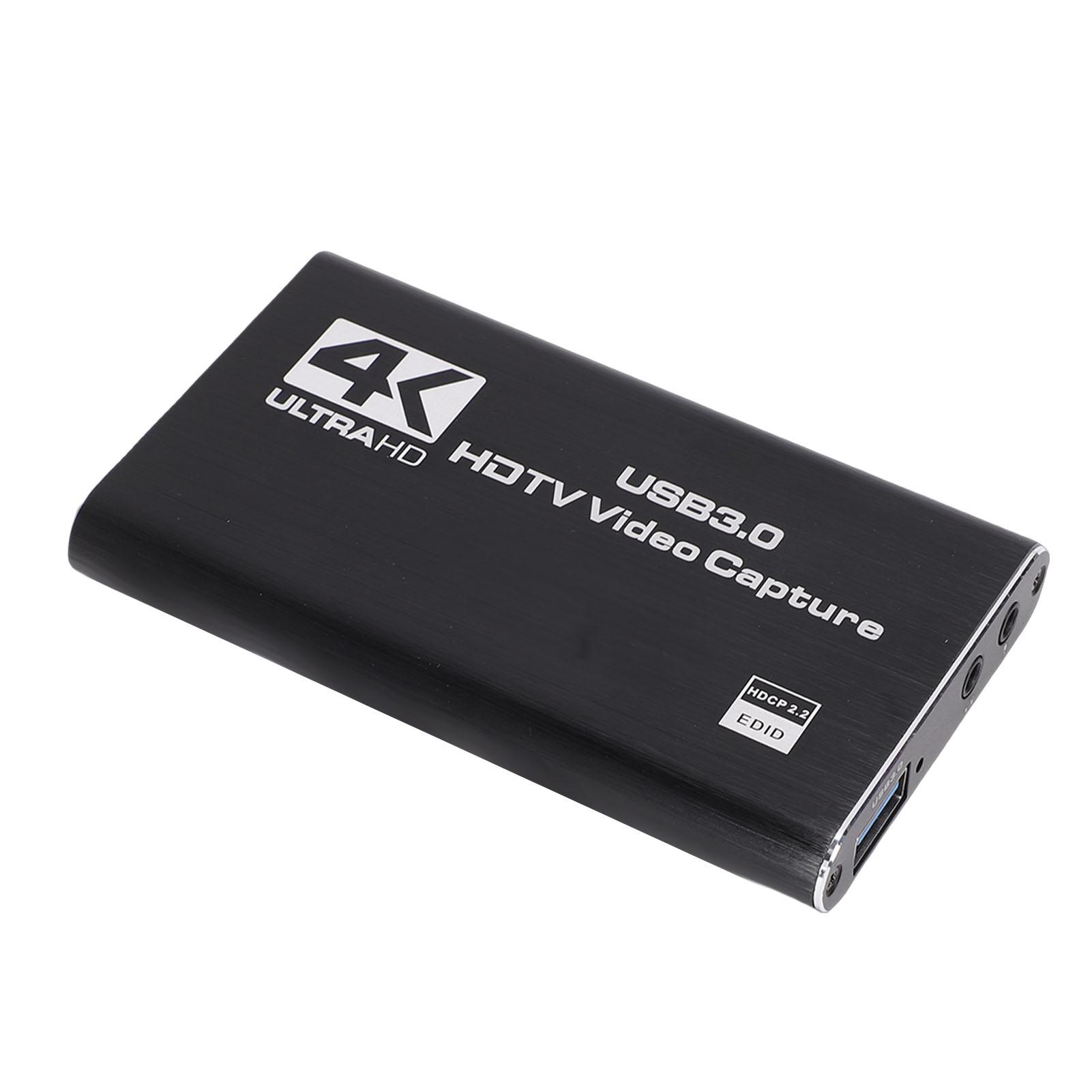 4K Video Capture Card HD Multimedia Interface to USB 3.0 Game Capture Card with Loop Out 1080P 60FPS 3.5mm Mic Input
4K Video Capture Card HD Multimedia Interface to USB 3.0 Game Capture Card with Loop Out 1080P 60FPS 3.5mm Mic Input