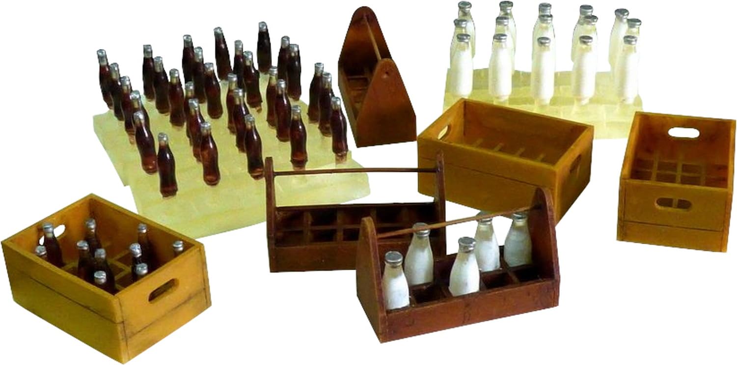 PLUS MODEL 1/35 Scale Milk Bottle and Case Miniature Accessory PLM0221
PLUS MODEL 1/35 Scale Milk Bottle and Case Miniature Accessory PLM0221