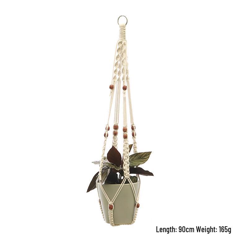 Hand-Woven Cotton Macrame Plant Hanger
Hand-Woven Cotton Macrame Plant Hanger