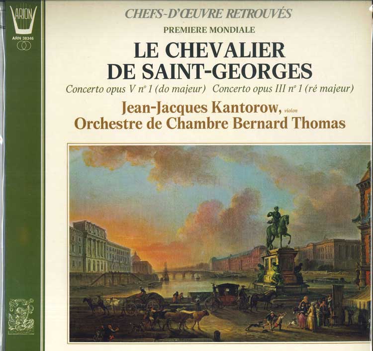 LP Record LE CHEVALIER DE SAINT GEORGES JEAN Concerto Opus V No 1 Do Majeur C ARN38346 ARION 1976 France Classical Used
LP Record LE CHEVALIER DE SAINT GEORGES JEAN Concerto Opus V No 1 Do Majeur C ARN38346 ARION 1976 France Classical Used