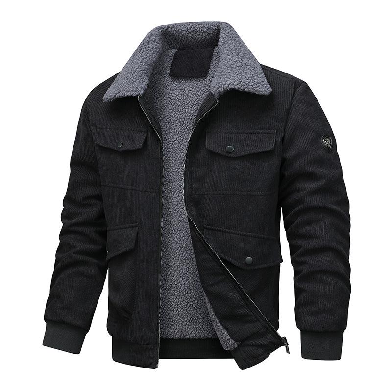 Men s European Corduroy Jacket: Thick Lambswool and Plus Velvet Winter Coat with Free Shipping L чорний
Men s European Corduroy Jacket: Thick Lambswool and Plus Velvet Winter Coat with Free Shipping L чорний