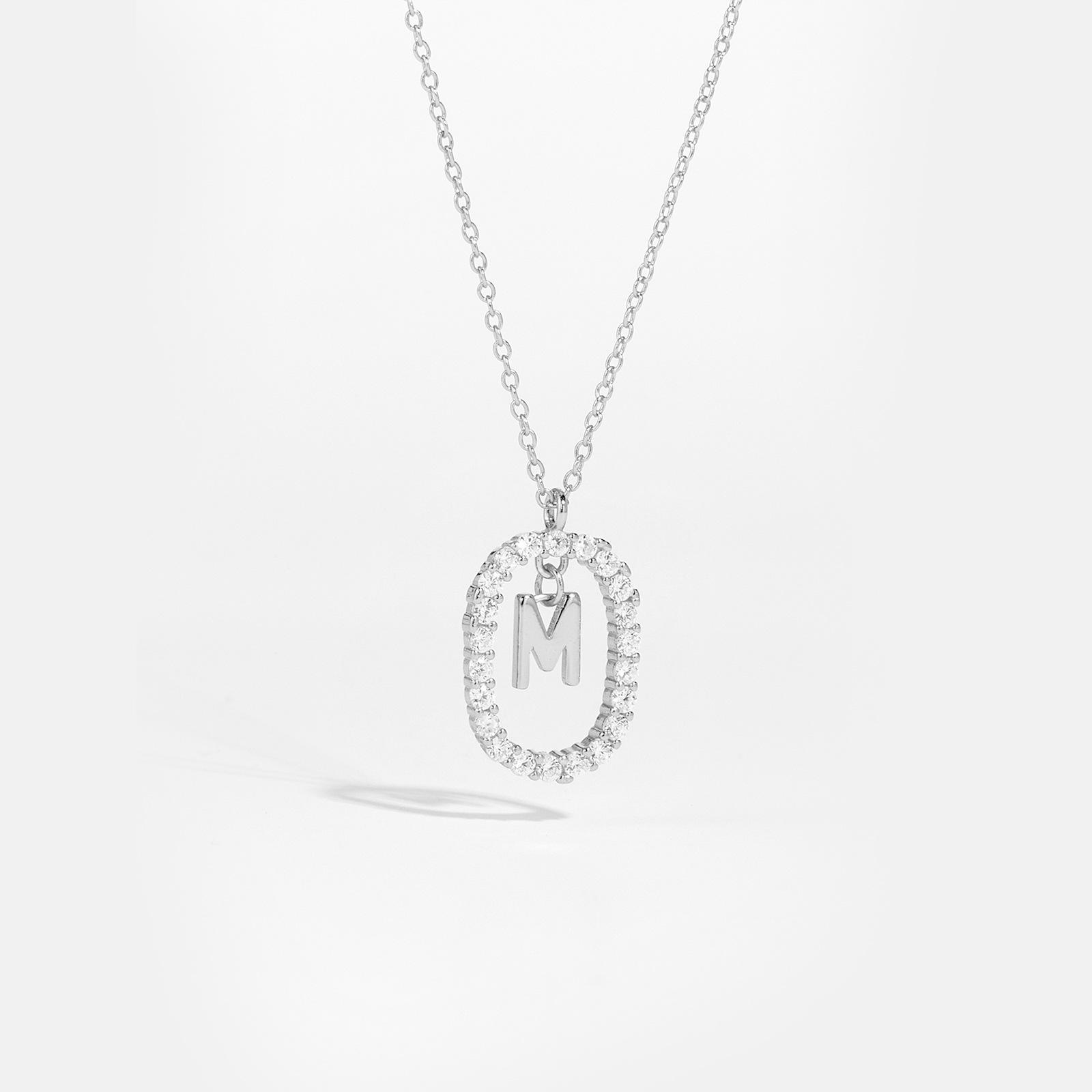 Роскошное испанское колье-подвеска: Серебряная буква 925 пробы с цирконом, покрытая белым золотом цепочка для ключицы для женщин 925 Silver
Роскошное испанское колье-подвеска: Серебряная буква 925 пробы с цирконом, покрытая белым золотом цепочка для ключицы для женщин 925 Silver