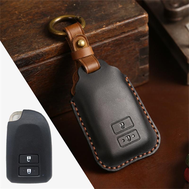 Styling Mouldings Crazy Horse Leather 3 Button Car Key Case Fob Cover for Toyota Yaris L YarisL Hiace Key Protector Keychain
Styling Mouldings Crazy Horse Leather 3 Button Car Key Case Fob Cover for Toyota Yaris L YarisL Hiace Key Protector Keychain