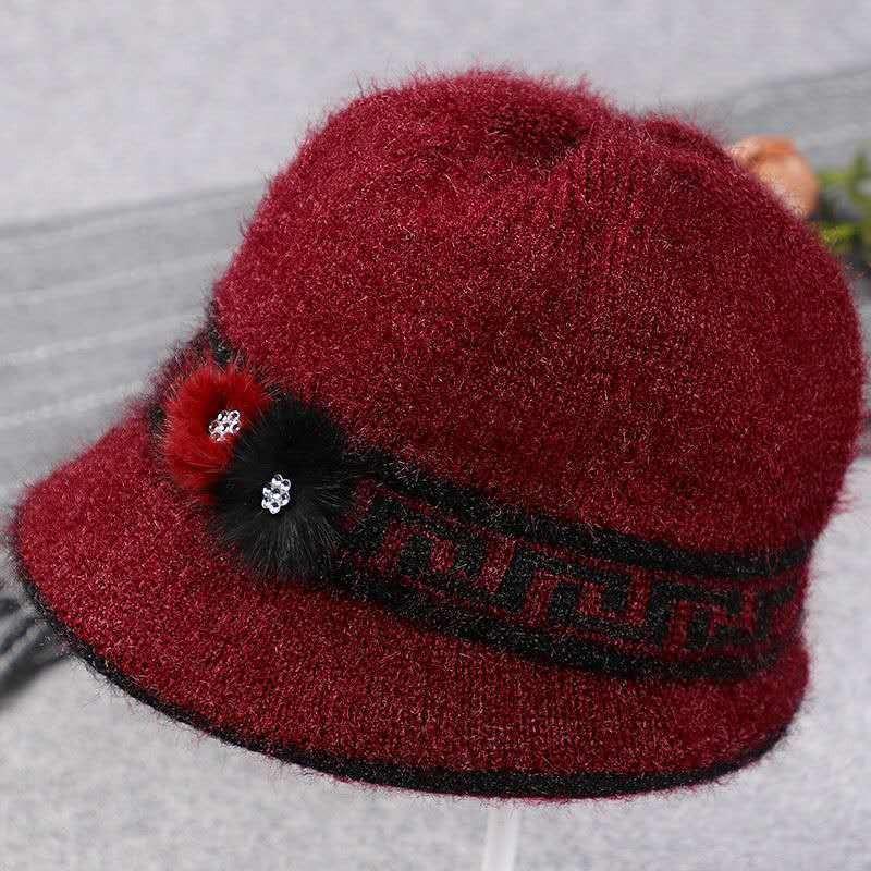Hat women s winter new grandma top hat fleece warm knitted hat thickened old lady wool basin hat One size
Hat women s winter new grandma top hat fleece warm knitted hat thickened old lady wool basin hat One size