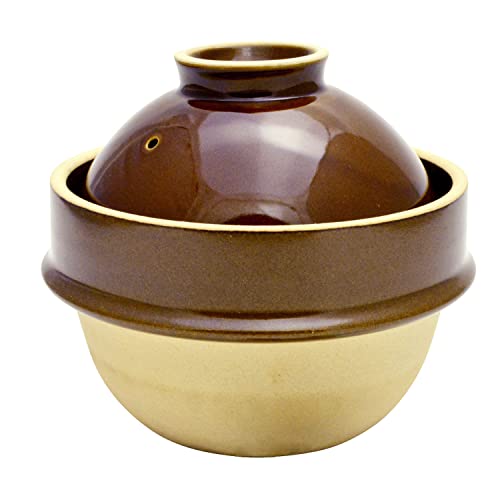 Tsukamoto KM-1 Mashiko Ware Rice Earthenware Pot, 1 Go, Brown, 5.5 inches (14 cm), Brown
Tsukamoto KM-1 Mashiko Ware Rice Earthenware Pot, 1 Go, Brown, 5.5 inches (14 cm), Brown