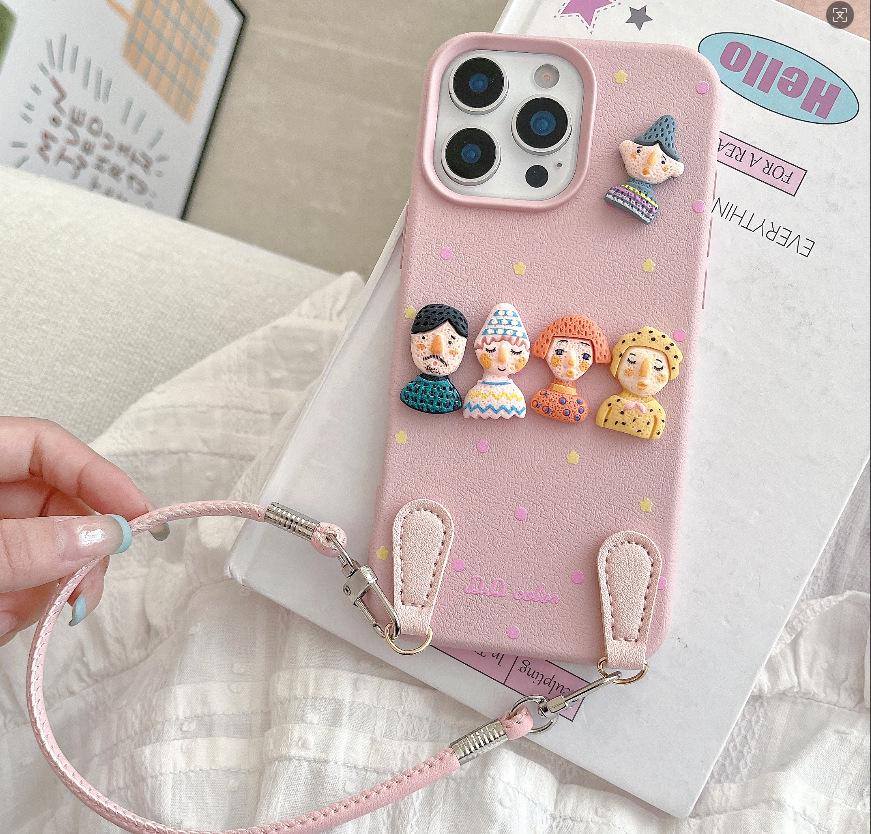 High-Grade Leather Texture 3D Doll Lanyard Case for iPhone 17 Air and Apple 16 Pro Max 15Pro Max розовый
High-Grade Leather Texture 3D Doll Lanyard Case for iPhone 17 Air and Apple 16 Pro Max 15Pro Max розовый