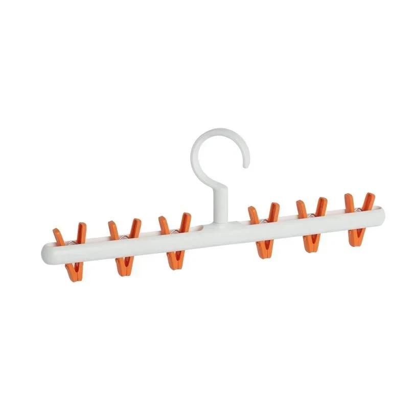 6 Pegs Plastic Clothes Drying Hangers Windproof Clothing Rack 6 Clips Sock Laundry Airer Hanger Underwear Socks Storage Holder
6 Pegs Plastic Clothes Drying Hangers Windproof Clothing Rack 6 Clips Sock Laundry Airer Hanger Underwear Socks Storage Holder