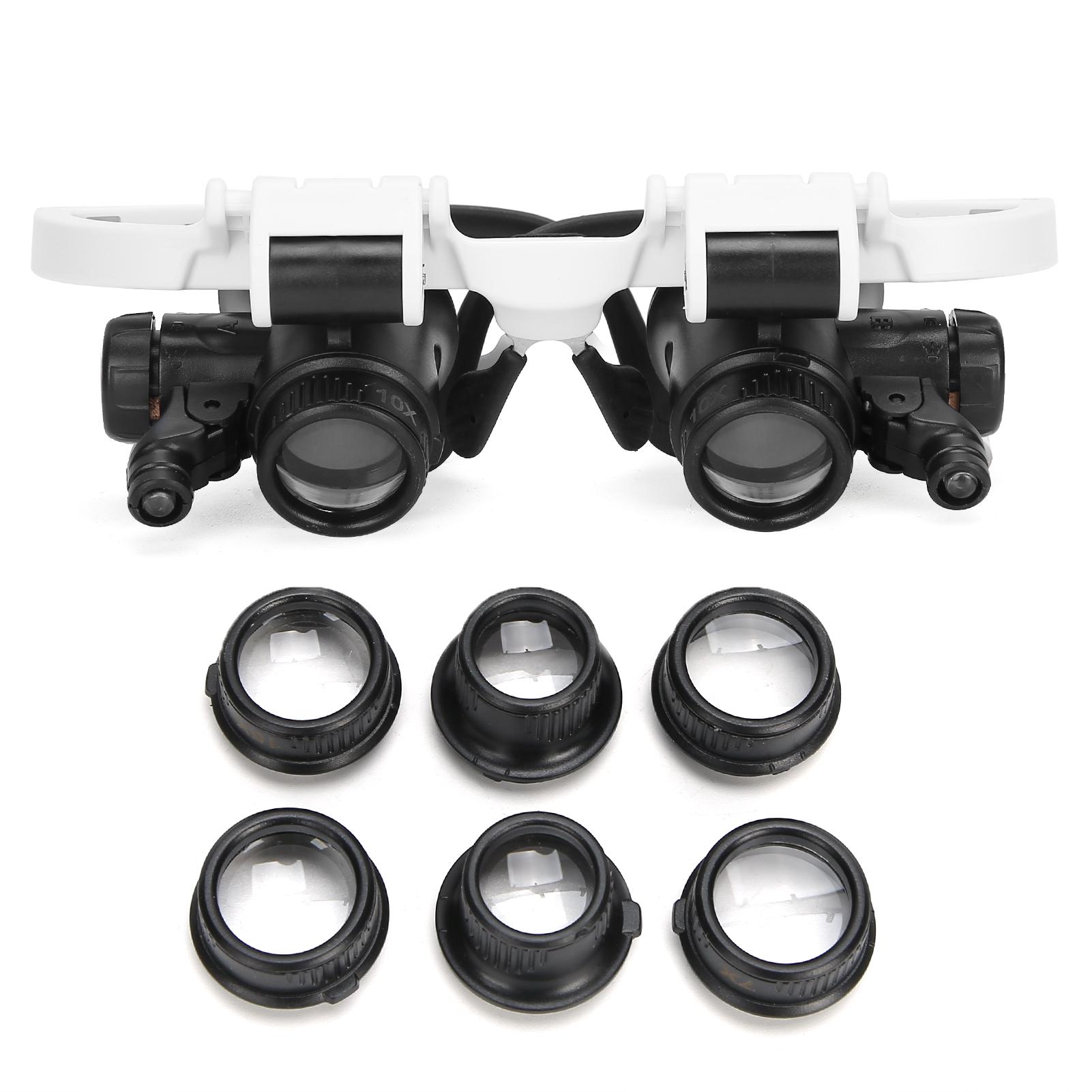 Налобна лупа окуляри вільні руки світлодіодна підсвітка наголовна лупа для ювеліра ремонту читання
Налобна лупа окуляри вільні руки світлодіодна підсвітка наголовна лупа для ювеліра ремонту читання