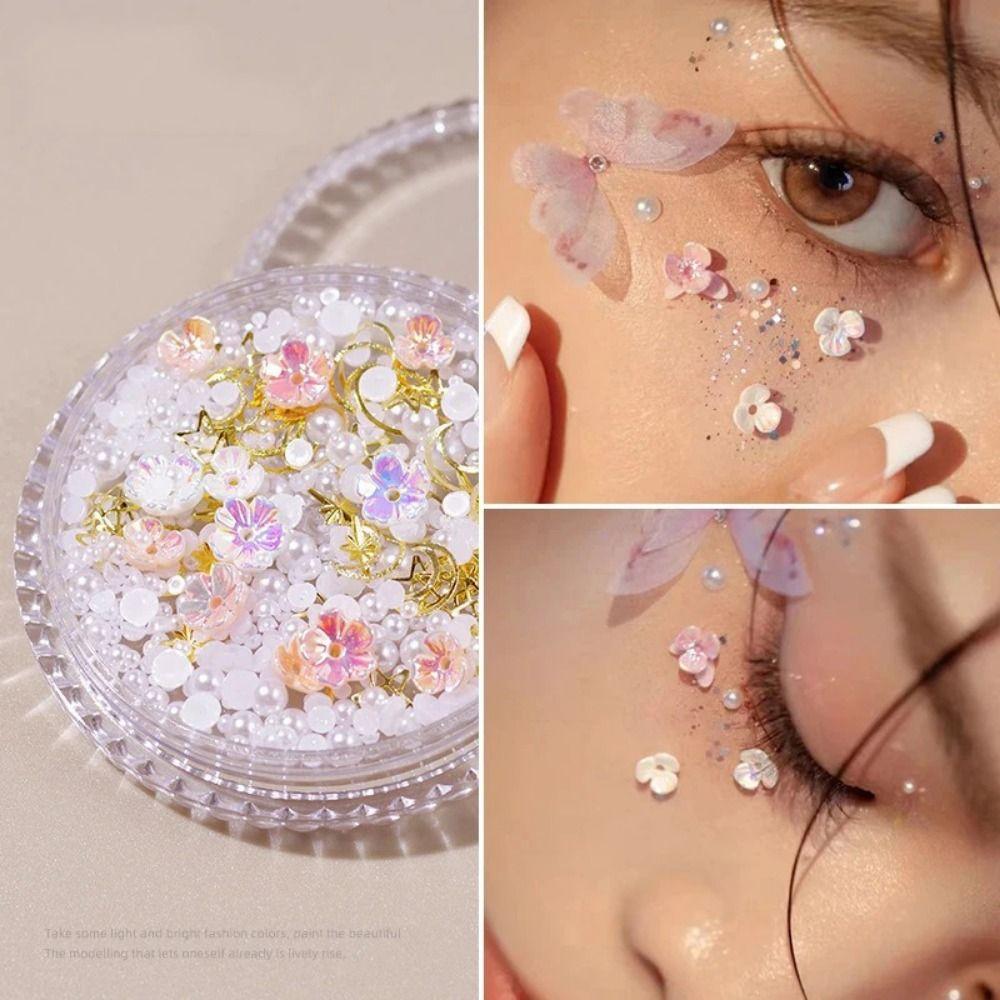 1 Box Pearl 3D Rhinestones Sticker Flower Eyes Face Facial Sticker DIY Decoration style 13
1 Box Pearl 3D Rhinestones Sticker Flower Eyes Face Facial Sticker DIY Decoration style 13