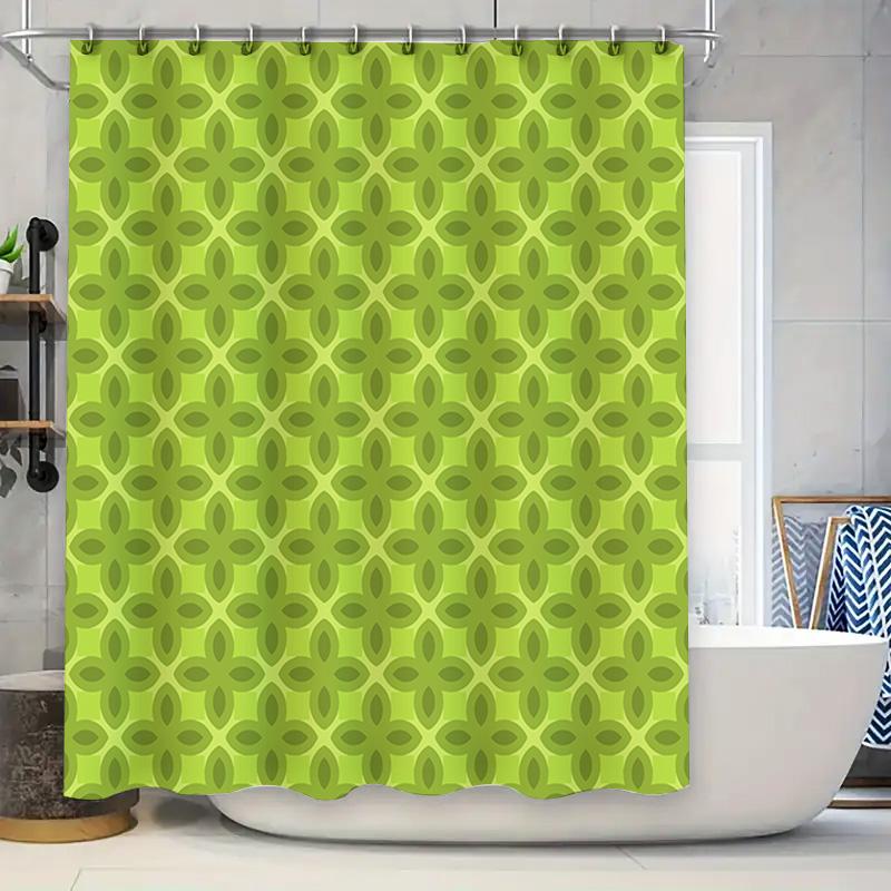 Green Geometric Print Shower Curtain Waterproof Fabric Home Decor Bathroom Decoration Set 180X245Cm W60H190(CM)-1 Pcs
Green Geometric Print Shower Curtain Waterproof Fabric Home Decor Bathroom Decoration Set 180X245Cm W60H190(CM)-1 Pcs