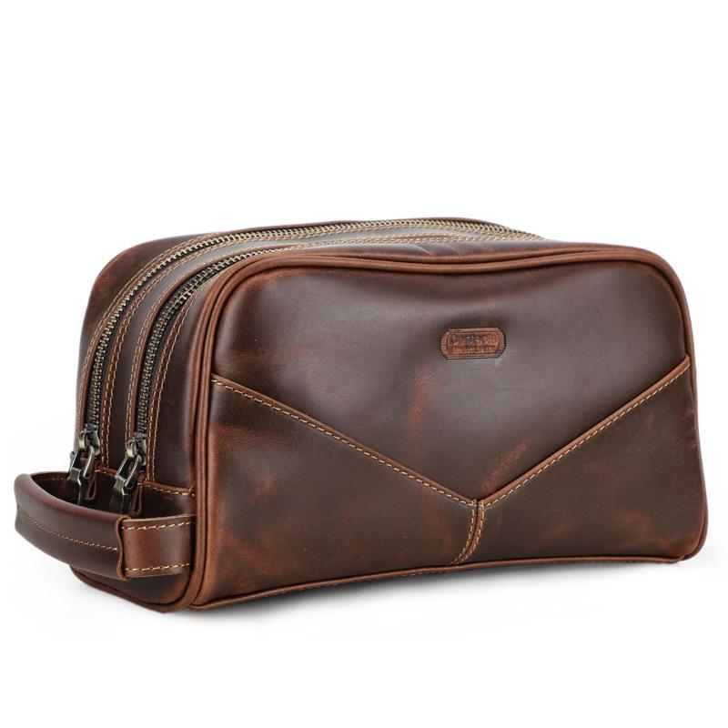 Black Angel Retro Cowhide Clutch: Multi-functional Crazy Horse Leather Toiletry Bag червоний/коричневий
Black Angel Retro Cowhide Clutch: Multi-functional Crazy Horse Leather Toiletry Bag червоний/коричневий