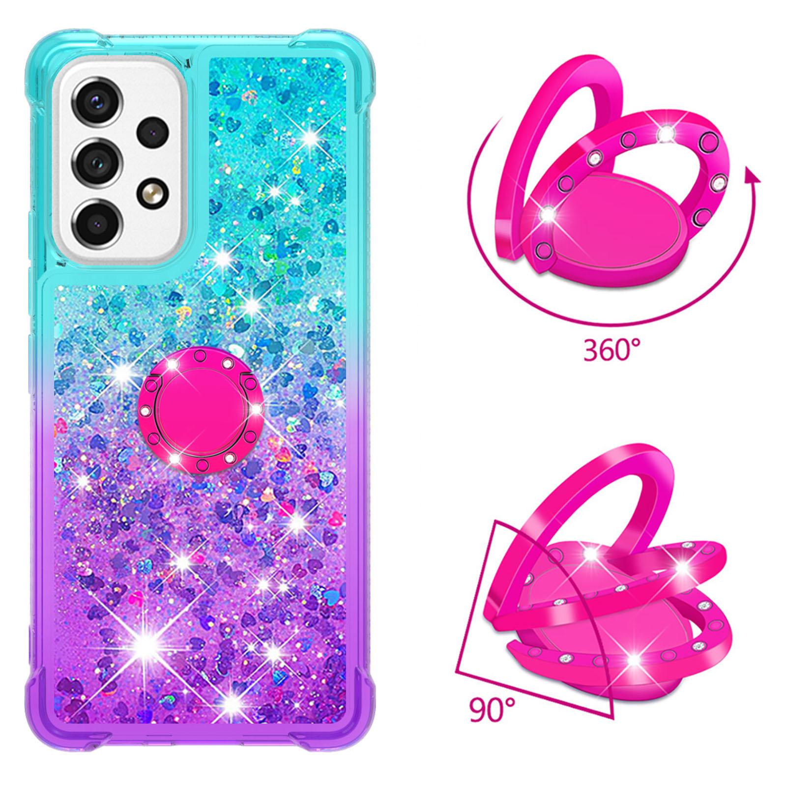 For Samsung Galaxy A53 5G TPU Case with Kickstand Gradiant Quicksand Shockproof Cover Sky Blue+Purple
For Samsung Galaxy A53 5G TPU Case with Kickstand Gradiant Quicksand Shockproof Cover Sky Blue+Purple