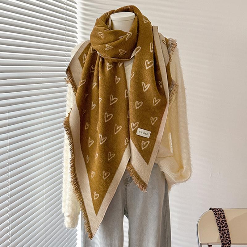 Luxury Women S Cashmere Winter Shawl - Cute Allover Heart Print Tasseled Pashmina Wrap Bandana
Luxury Women S Cashmere Winter Shawl - Cute Allover Heart Print Tasseled Pashmina Wrap Bandana