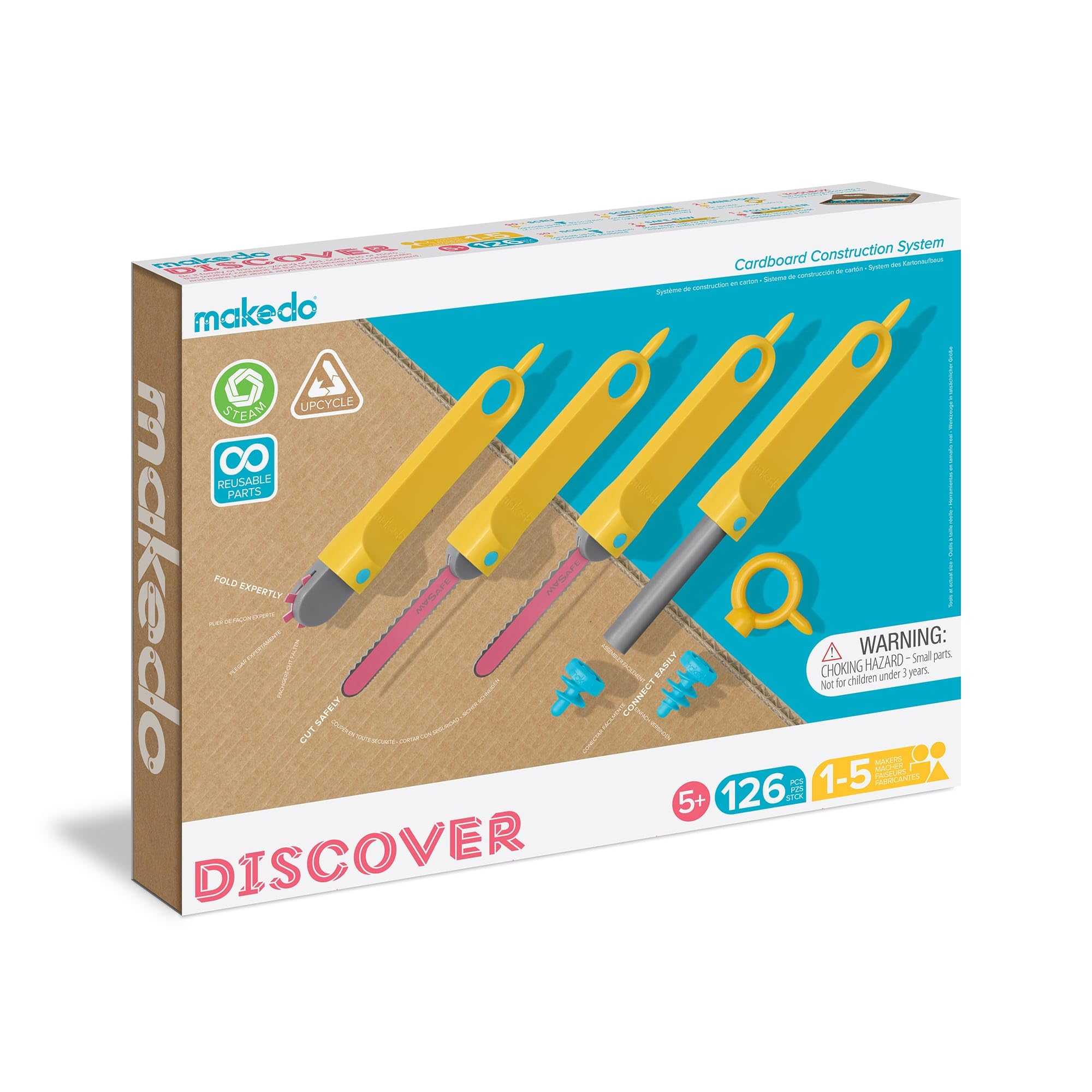 Makedo Discover Toolbox картонные строительные инструменты для детей от 5 лет и старше 126 предметов набор инструментов в среднем наборе инструментов многоцелевая маска для создания лабиринтов строительный набор
Makedo Discover Toolbox картонные строительные инструменты для детей от 5 лет и старше 126 предметов набор инструментов в среднем наборе инструментов многоцелевая маска для создания лабиринтов строительный набор