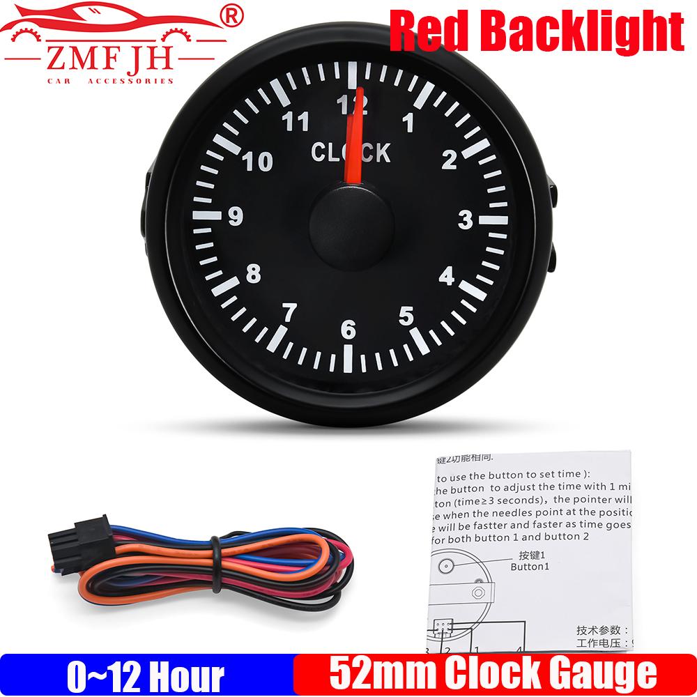 ZMFJH 0-12 Hours 2 52MM Colck Gauge Meter with Red Backlight Pointer Hourmeter trument for All Auto Car Boat Yacht Motor BB
ZMFJH 0-12 Hours 2 52MM Colck Gauge Meter with Red Backlight Pointer Hourmeter trument for All Auto Car Boat Yacht Motor BB