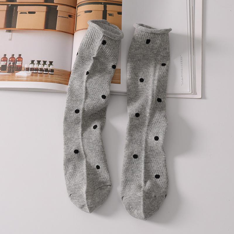 Girls Pure Cotton Polka Dot Mid-Calf Socks - Breathable, Thin Mesh, Rolled Edge, Versatile Women s Style. One Size сірий колір
Girls Pure Cotton Polka Dot Mid-Calf Socks - Breathable, Thin Mesh, Rolled Edge, Versatile Women s Style. One Size сірий колір