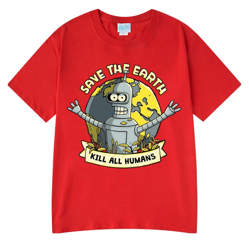 Save The Planet Kill All HuUnisexs Funny Robot T Shirts Unisex Women Clothing Retro Short Sleeve Tshirts Oversized Tee Summer Shirt 3XL
Save The Planet Kill All HuUnisexs Funny Robot T Shirts Unisex Women Clothing Retro Short Sleeve Tshirts Oversized Tee Summer Shirt 3XL