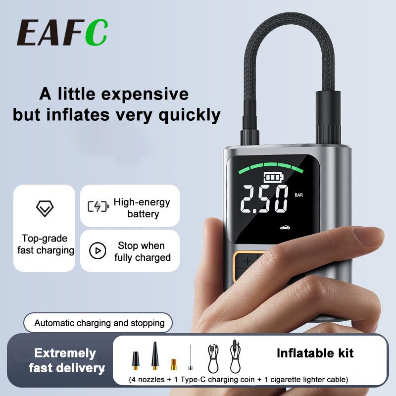 EAFC Mini Car Inflator Air Pump Tire Inflator Portable Compressor Digital Wireless Car Tyre Inflator For Bicycle Balls
EAFC Mini Car Inflator Air Pump Tire Inflator Portable Compressor Digital Wireless Car Tyre Inflator For Bicycle Balls