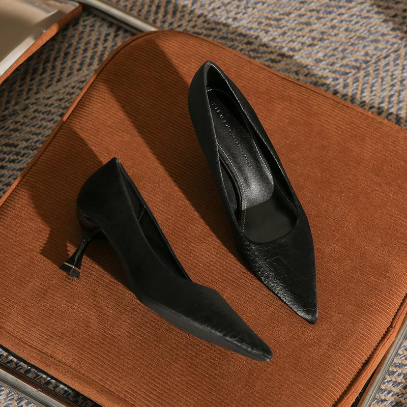 Модные туфли-лодочки на тонком каблуке с острым носком, бежевые свадебные туфли, классические черные туфли для работы 34
Модные туфли-лодочки на тонком каблуке с острым носком, бежевые свадебные туфли, классические черные туфли для работы 34