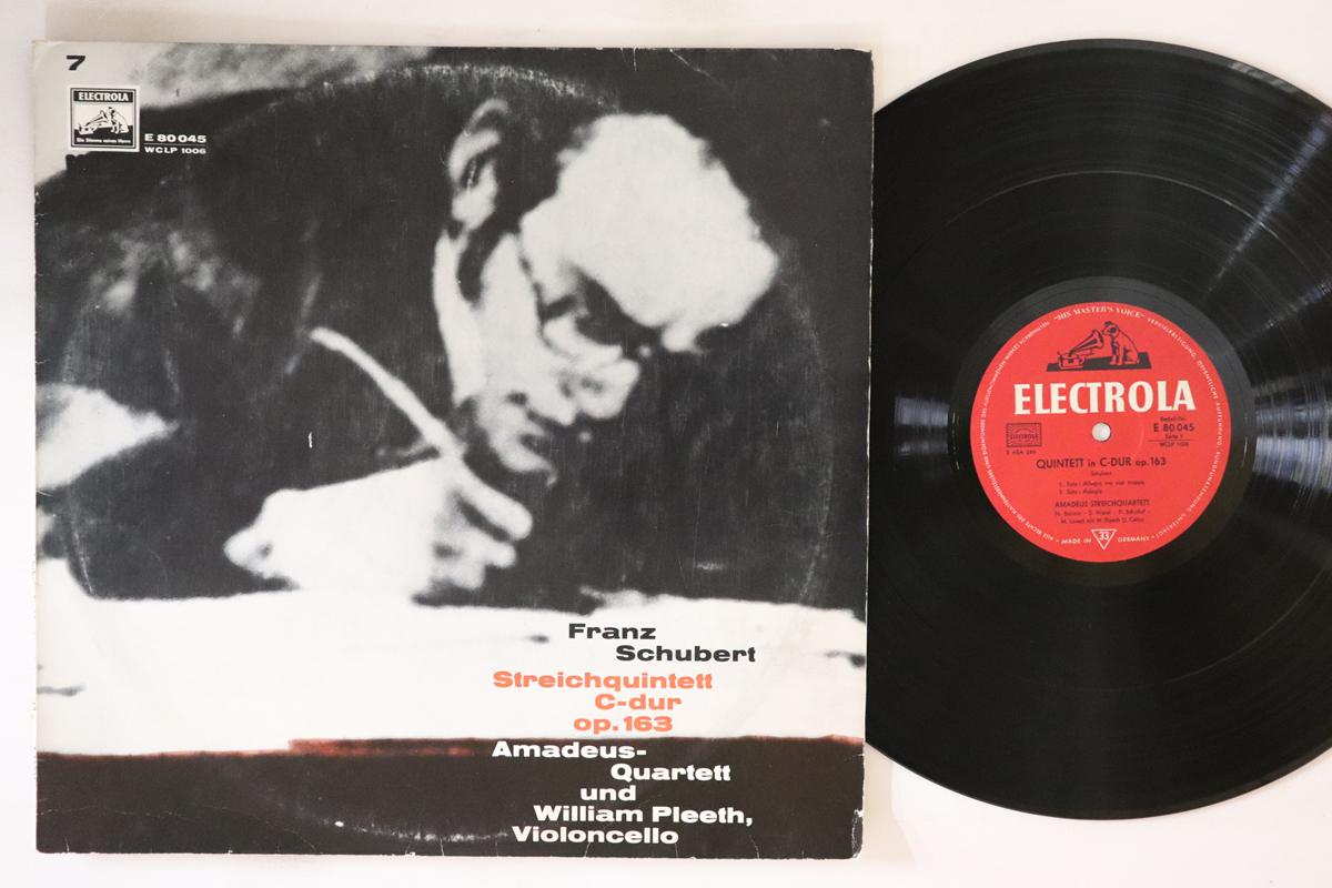 LP Record AMADEUS QUARTET WILLIAM PLEETH Schubert Streichquintett Cdur Op. E80045 ELECTROLA Germany Classical Used
LP Record AMADEUS QUARTET WILLIAM PLEETH Schubert Streichquintett Cdur Op. E80045 ELECTROLA Germany Classical Used