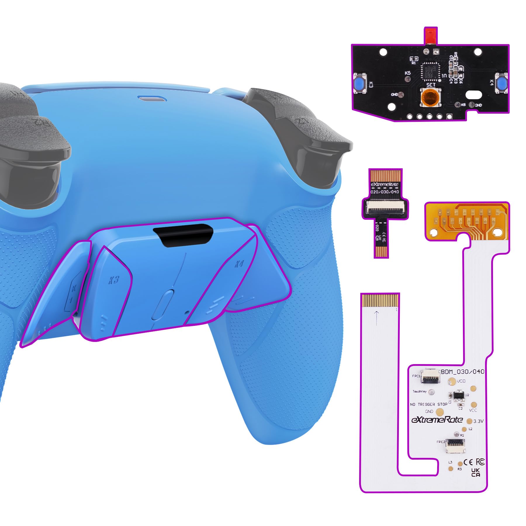 not a eXtremeRate Plastic RISE4 V3 back remap kit with rubber grip for ps5 controller upgrade board for ps5 controller back shell with rubber grip 4
not a eXtremeRate Plastic RISE4 V3 back remap kit with rubber grip for ps5 controller upgrade board for ps5 controller back shell with rubber grip 4
