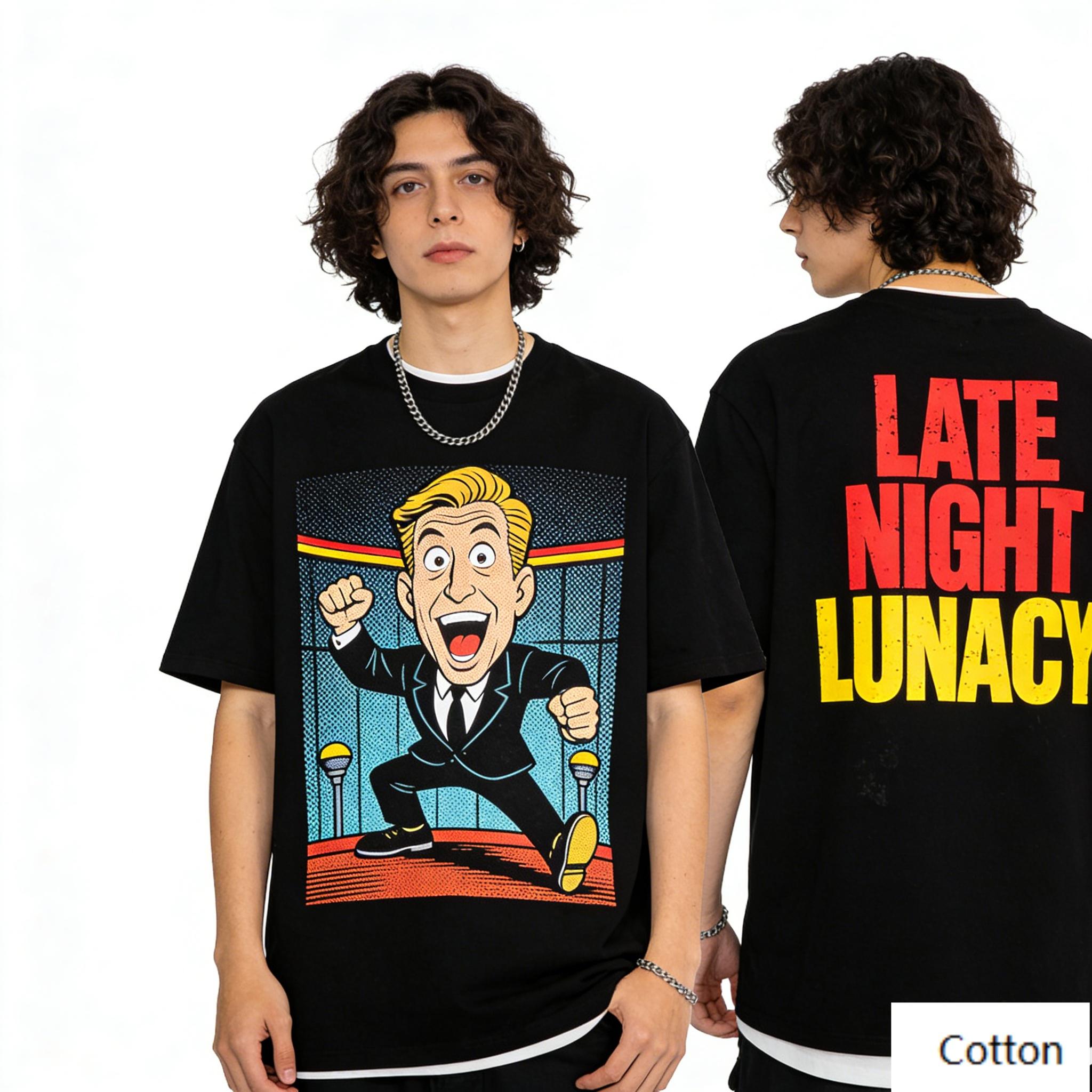 Vintage TV Host Comic Characters Print Pure Cotton TShirt Unisex Comedy Style Streetwear Oversized Top S
Vintage TV Host Comic Characters Print Pure Cotton TShirt Unisex Comedy Style Streetwear Oversized Top S