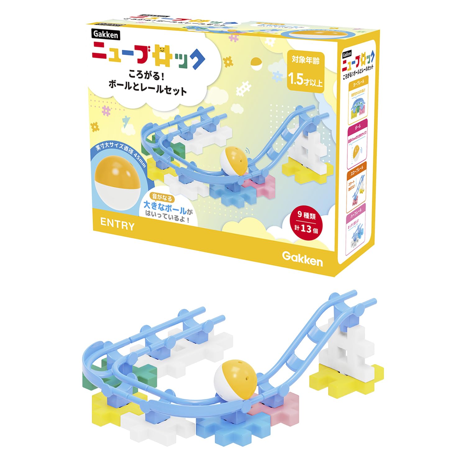 Gakken New Block Ball and Rail Set годы и 83744 Катится! (Целевой возраст 1,5 года и старше)
Gakken New Block Ball and Rail Set годы и 83744 Катится! (Целевой возраст 1,5 года и старше)