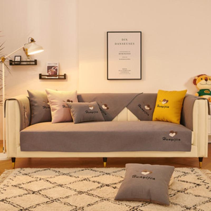 Четыре сезона однотонная ткань с вышивкой Love диванная подушка современный простой чехол для диванной подушки 70*70
Четыре сезона однотонная ткань с вышивкой Love диванная подушка современный простой чехол для диванной подушки 70*70