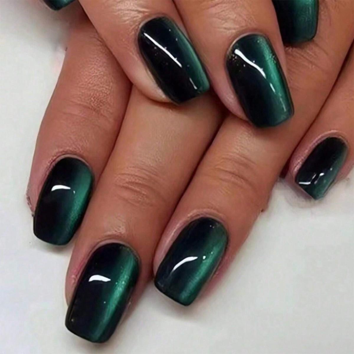 Cat Eye Square Press-On Nails - Removable Nail Art Patches for European & American Styles
Cat Eye Square Press-On Nails - Removable Nail Art Patches for European & American Styles