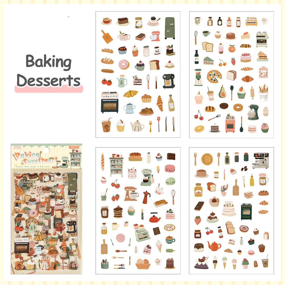 4 Sheets Cute Magazine & A Fleeting Pleasure Series Scrapbooking Stickers PET DIY Junk Journal Album Diary Decoration Stationery Supplies Baking Desserts
4 Sheets Cute Magazine & A Fleeting Pleasure Series Scrapbooking Stickers PET DIY Junk Journal Album Diary Decoration Stationery Supplies Baking Desserts