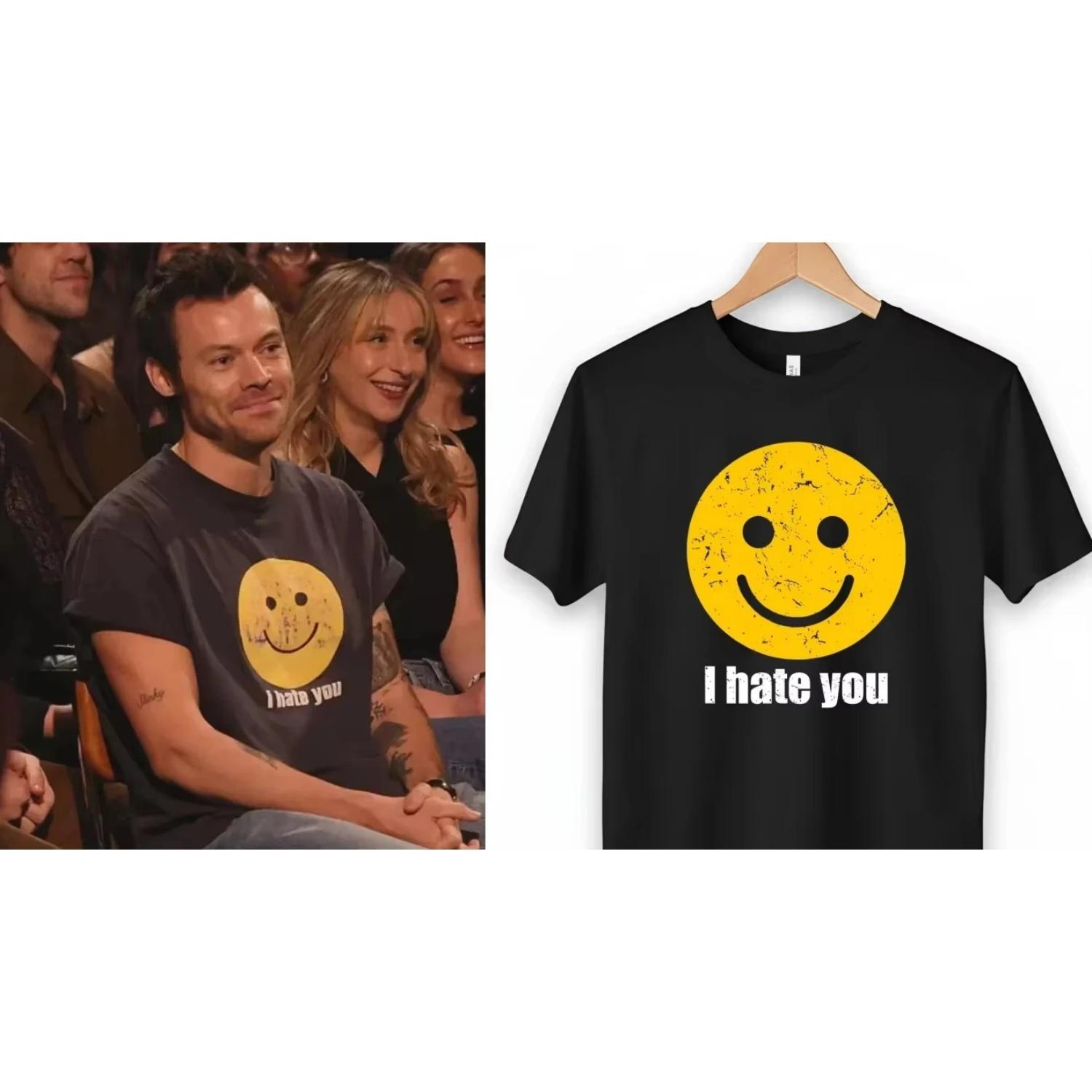 Harry Styles I Hate You Smiley Face T-Shirt Men s and Women s Cotton Summer New Clothing Fashion Short Sleeve T-shirt Fan Gift XXXXXL різнокольоровий
Harry Styles I Hate You Smiley Face T-Shirt Men s and Women s Cotton Summer New Clothing Fashion Short Sleeve T-shirt Fan Gift XXXXXL різнокольоровий