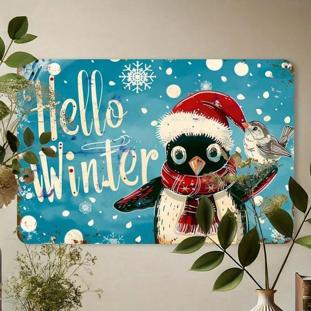 Vintage Penguin Santa Hat Metal Tin Sign 12x8 inch Retro Blue Snowflake Hello Winter Wall Art Home Office Cafe Pub Garage Bar Man Cave Xmas Decoration 20x30 різнокольоровий
Vintage Penguin Santa Hat Metal Tin Sign 12x8 inch Retro Blue Snowflake Hello Winter Wall Art Home Office Cafe Pub Garage Bar Man Cave Xmas Decoration 20x30 різнокольоровий