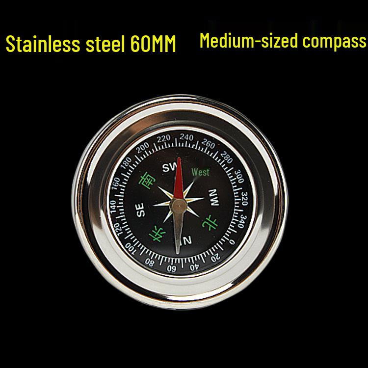 60mm Stainless Steel Outdoor Mountaineering Compass
60mm Stainless Steel Outdoor Mountaineering Compass
