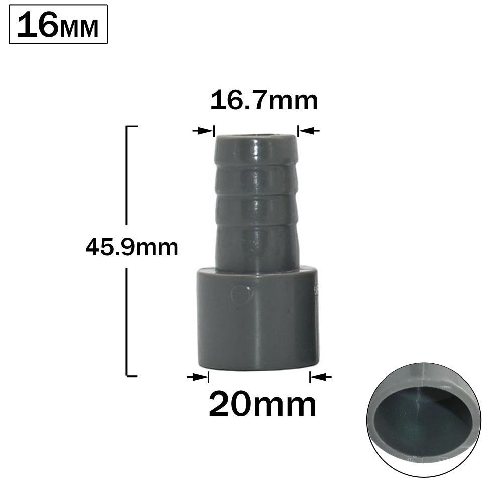 2pcs ID 20mm 1/2 Thread To 6/8/10/12/16mm PVC Hose Barb Connector Garden Hose Coupler Fitting Farm Irrigation PE Pipe Joint
2pcs ID 20mm 1/2 Thread To 6/8/10/12/16mm PVC Hose Barb Connector Garden Hose Coupler Fitting Farm Irrigation PE Pipe Joint
