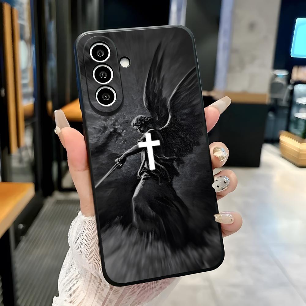 Archangel Michael Cross Phone Case For Samsung A25 A13 A33 5G A54 A36 A35 A56 A52 A14 Shockproof Soft Cover Samsung A05S
Archangel Michael Cross Phone Case For Samsung A25 A13 A33 5G A54 A36 A35 A56 A52 A14 Shockproof Soft Cover Samsung A05S